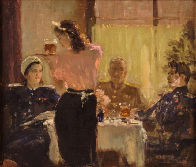 Самохвалов А.Н. Встреча друзей. 1945 Самохвалов А.Н. Встреча друзей. 1945